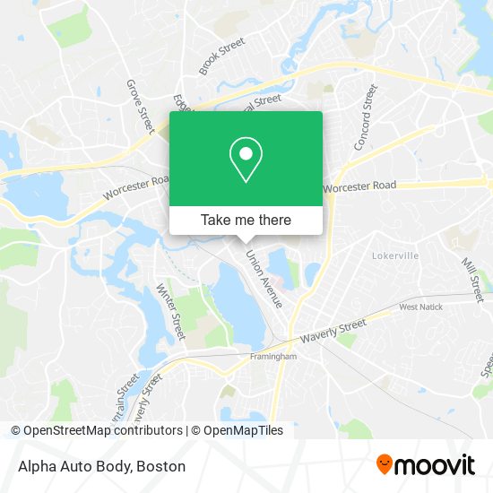 Alpha Auto Body map