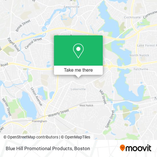 Blue Hill Promotional Products map
