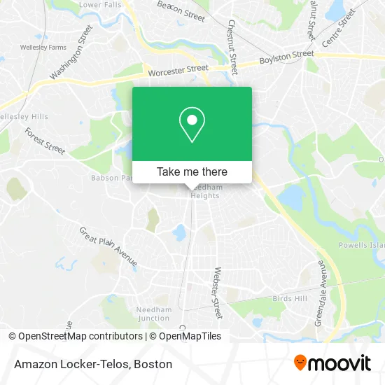 Mapa de Amazon Locker-Telos