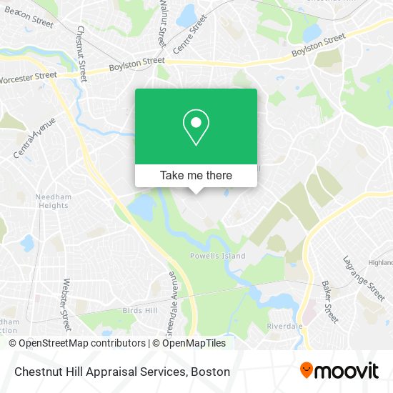 Chestnut Hill Appraisal Services map