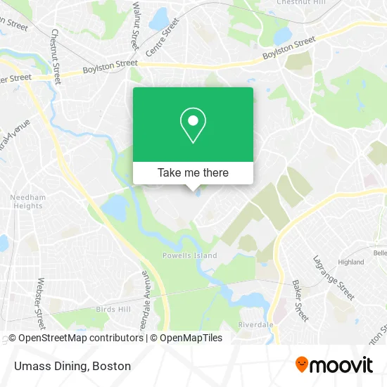 Umass Dining map