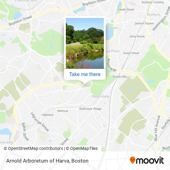 Mapa de Arnold Arboretum of Harva