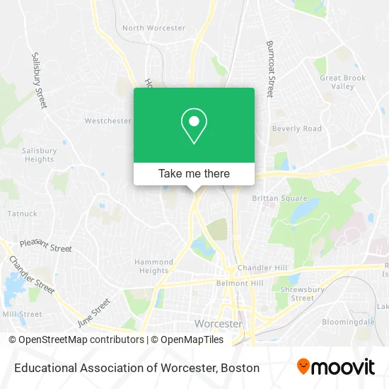 Educational Association of Worcester map