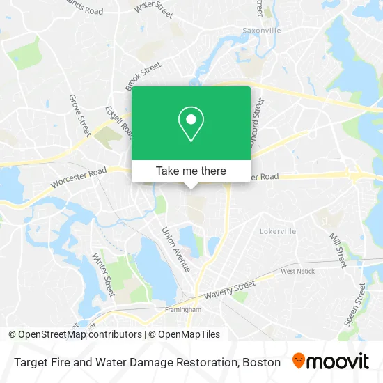 Target Fire and Water Damage Restoration map