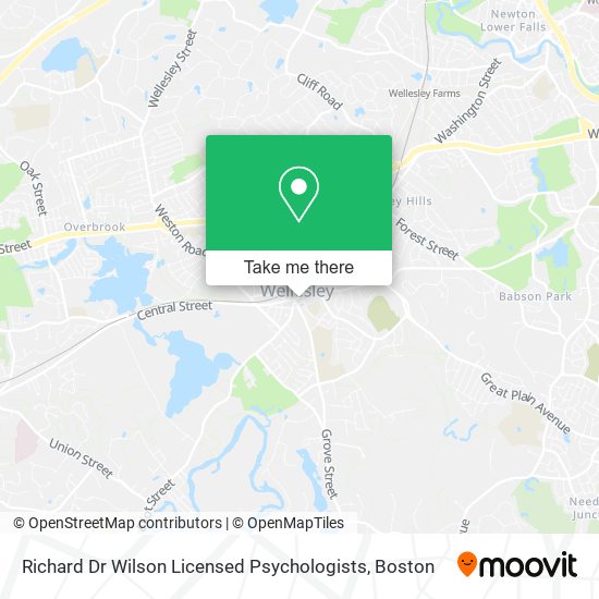 Mapa de Richard Dr Wilson Licensed Psychologists