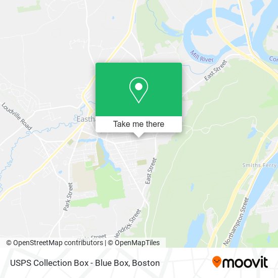 USPS Collection Box - Blue Box map