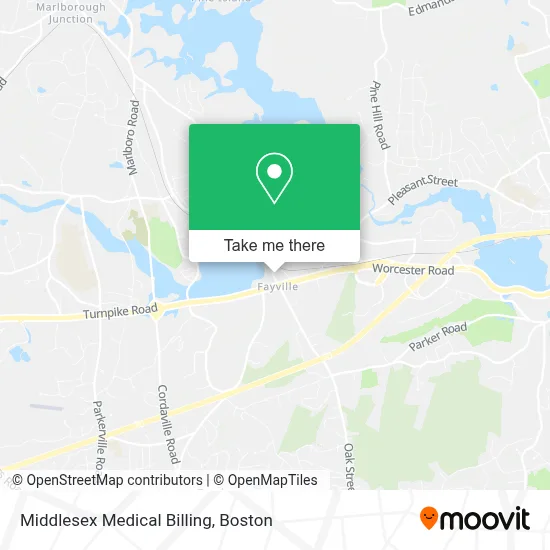 Middlesex Medical Billing map