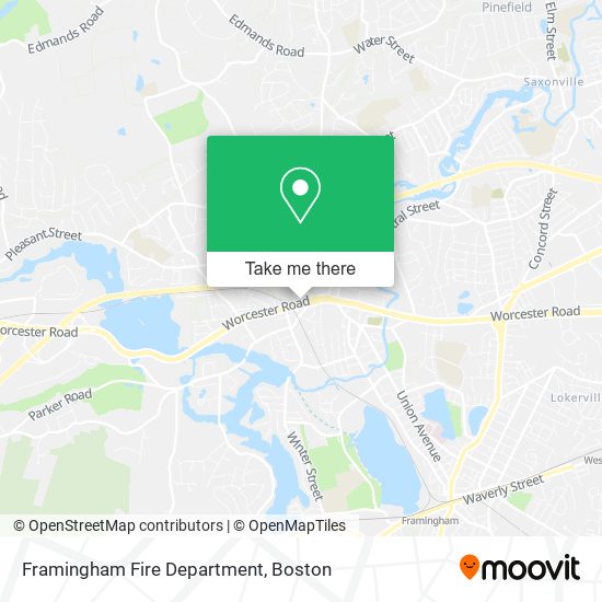 Mapa de Framingham Fire Department