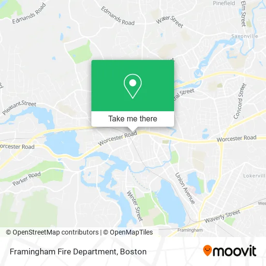 Framingham Fire Department map
