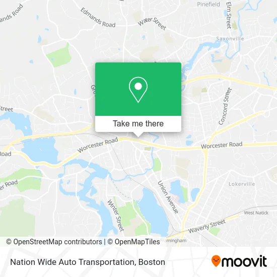 Nation Wide Auto Transportation map