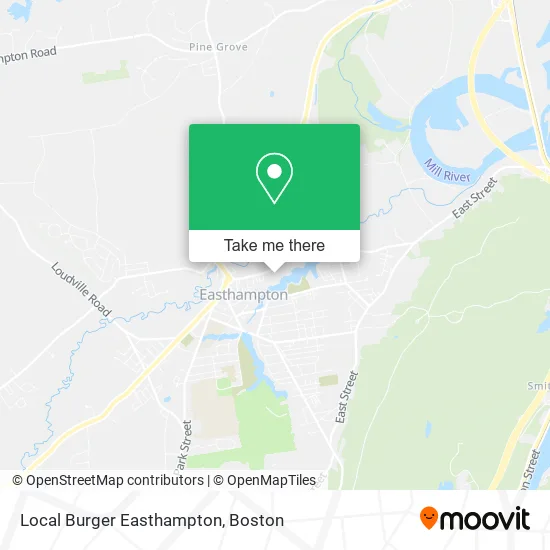 Local Burger Easthampton map