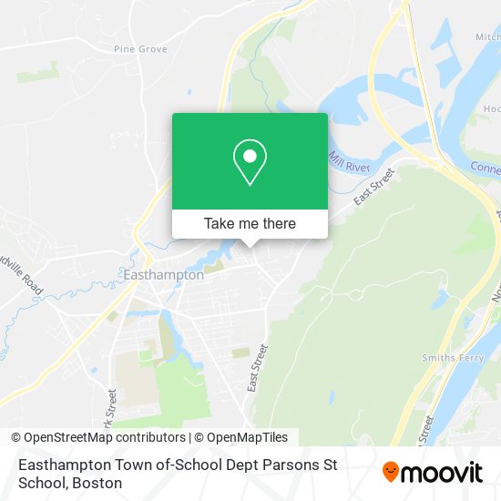 Easthampton Town of-School Dept Parsons St School map