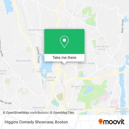 Higgins Comedy Showcase map