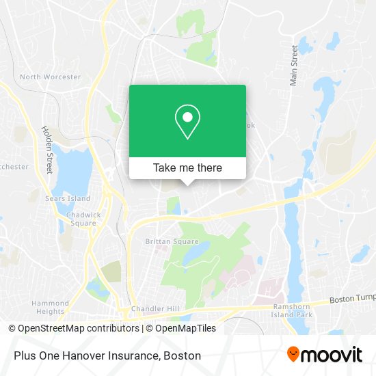 Plus One Hanover Insurance map