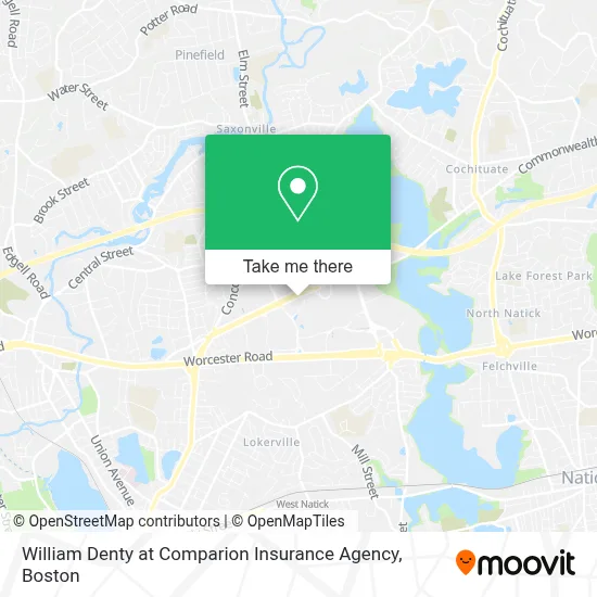 William Denty at Comparion Insurance Agency map