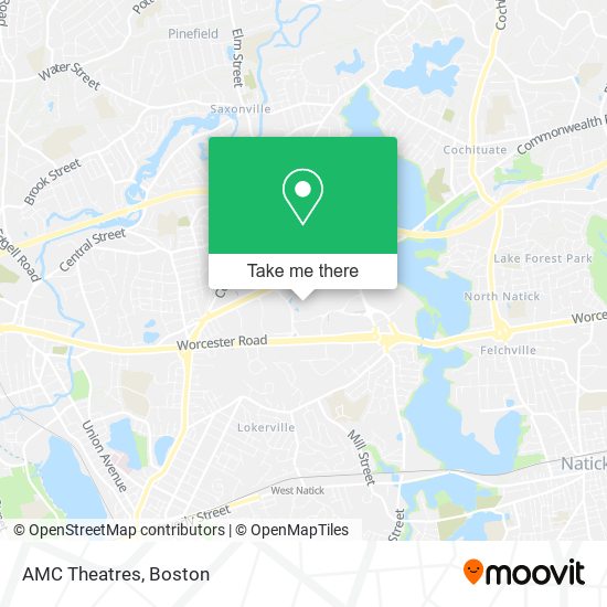 AMC Theatres map