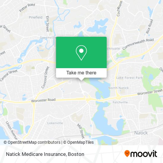 Mapa de Natick Medicare Insurance