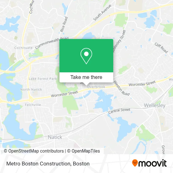 Metro Boston Construction map