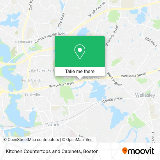 Kitchen Countertops and Cabinets map