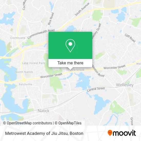 Metrowest Academy of Jiu Jitsu map
