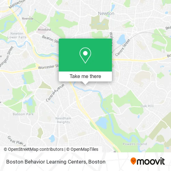 Boston Behavior Learning Centers map
