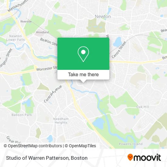 Studio of Warren Patterson map