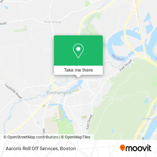Aaron's Roll Off Services map