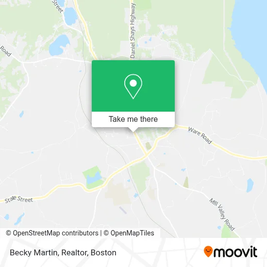 Becky Martin, Realtor map