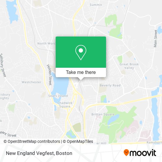 Mapa de New England Vegfest