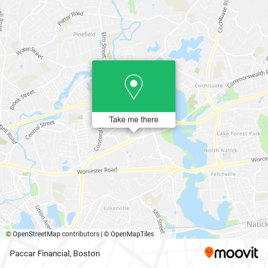 Paccar Financial map