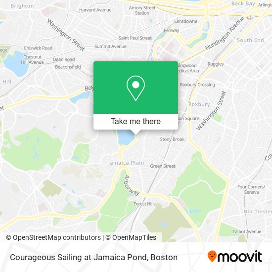 Courageous Sailing at Jamaica Pond map