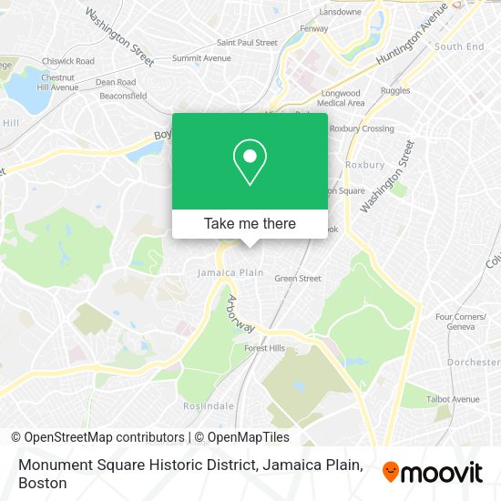 Mapa de Monument Square Historic District, Jamaica Plain