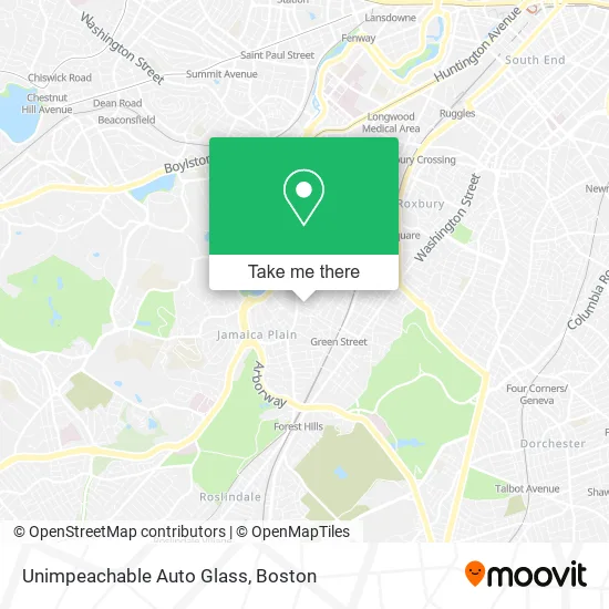 Mapa de Unimpeachable Auto Glass
