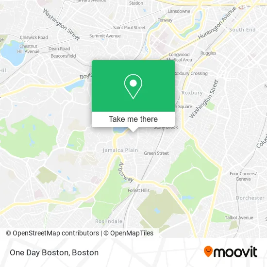 One Day Boston map