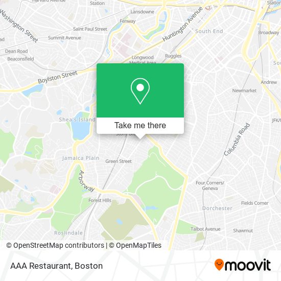 AAA Restaurant map