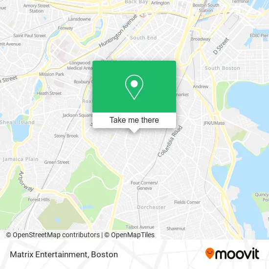 Matrix Entertainment map
