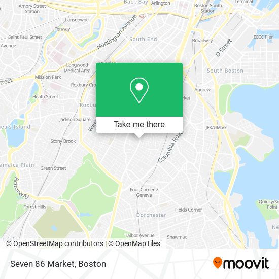Mapa de Seven 86 Market