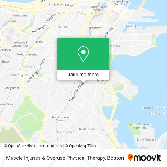 Muscle Injuries & Overuse Physical Therapy map