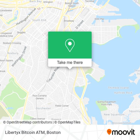 Mapa de Libertyx Bitcoin ATM