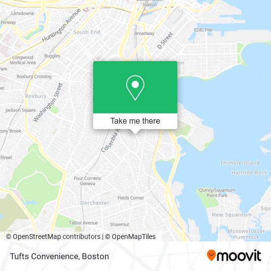 Tufts Convenience map