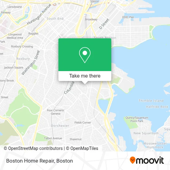 Boston Home Repair map