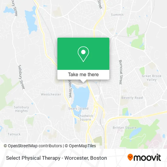 Select Physical Therapy - Worcester map