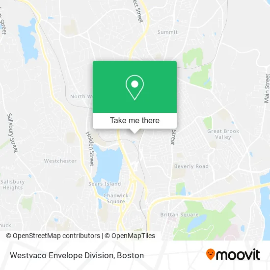 Westvaco Envelope Division map