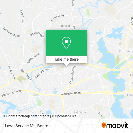 Lawn Service Ma map