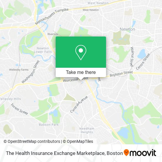 The Health Insurance Exchange Marketplace map