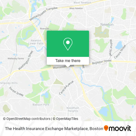 The Health Insurance Exchange Marketplace map