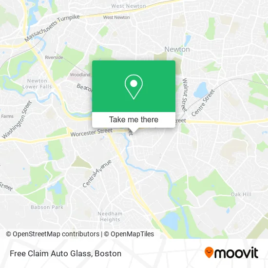 Free Claim Auto Glass map