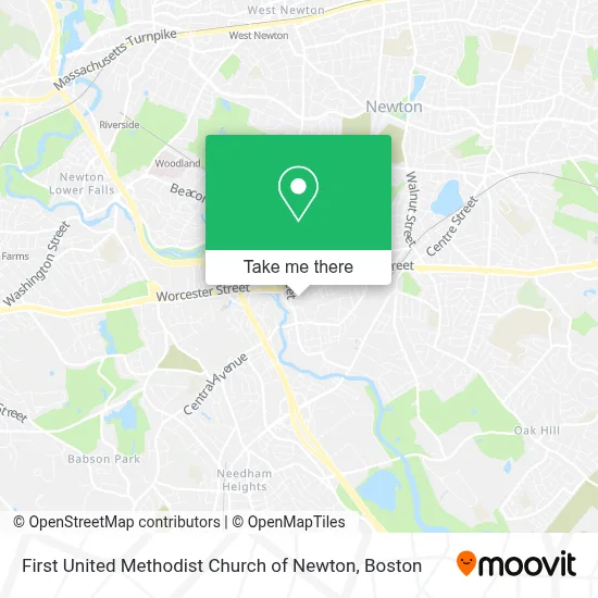 First United Methodist Church of Newton map
