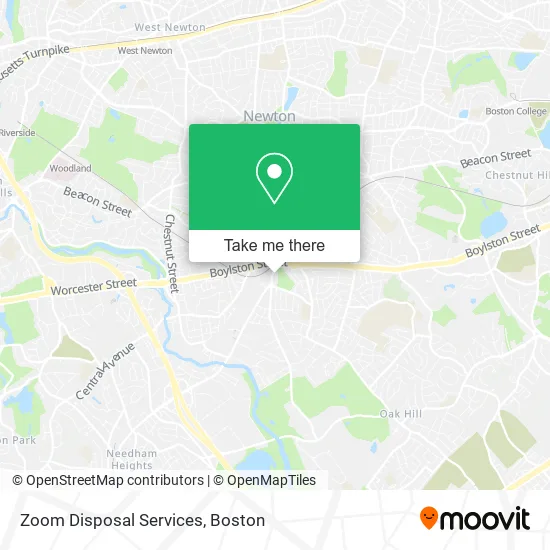 Zoom Disposal Services map