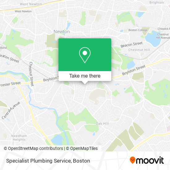 Specialist Plumbing Service map